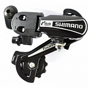 Картинка Переключатель задний Shimano Tourney TY21, 6-7скоростей, крепление на петух 